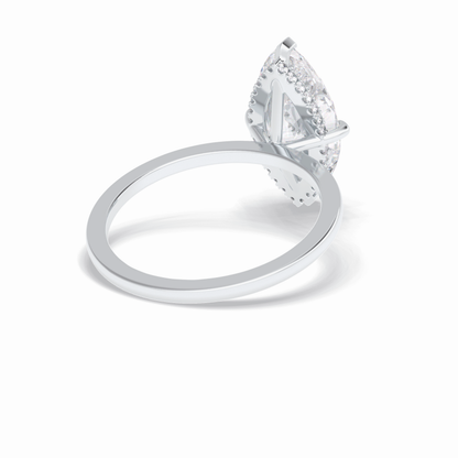 Marquise Solitaire Lab Grown Diamond Engagement Ring
