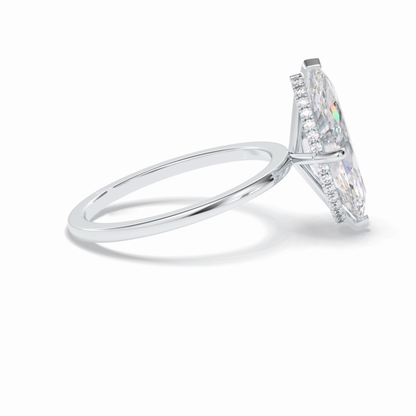 Marquise Solitaire Lab Grown Diamond Engagement Ring