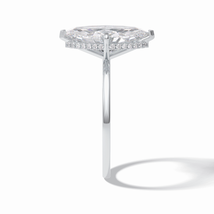Marquise Solitaire Lab Grown Diamond Engagement Ring