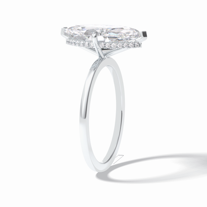 Marquise Solitaire Lab Grown Diamond Engagement Ring