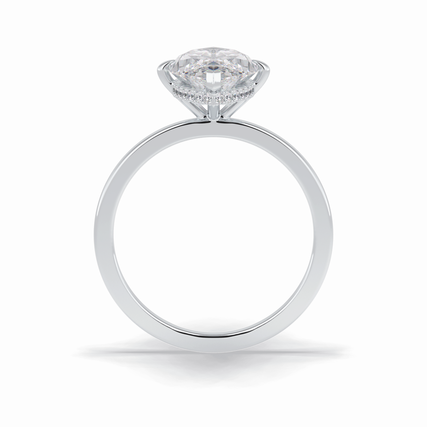 Marquise Solitaire Lab Grown Diamond Engagement Ring