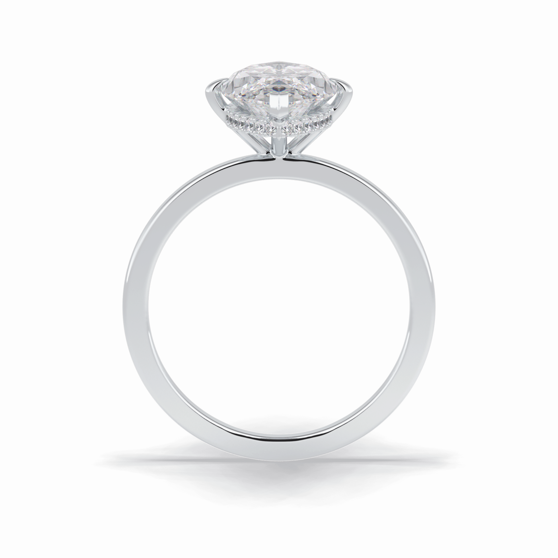 Marquise Solitaire Lab Grown Diamond Engagement Ring
