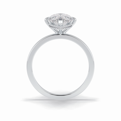 Marquise Solitaire Lab Grown Diamond Engagement Ring