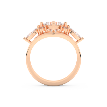Princess Cut Moissanite Bridal Set with Cluster Settings  – 1.04 CT Center, 0.75 TCW Accents 17