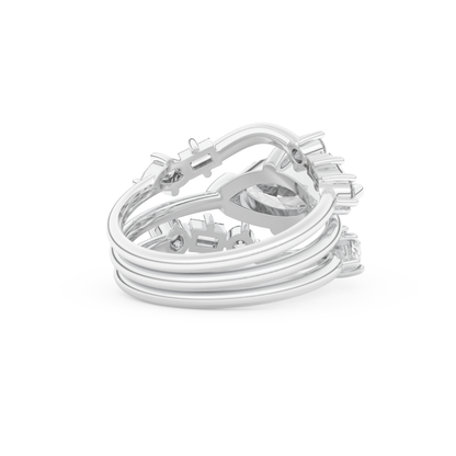 Marquise Cut Moissanite Bridal Set – 1.08 CT Center, 0.75 TCW Accents 3