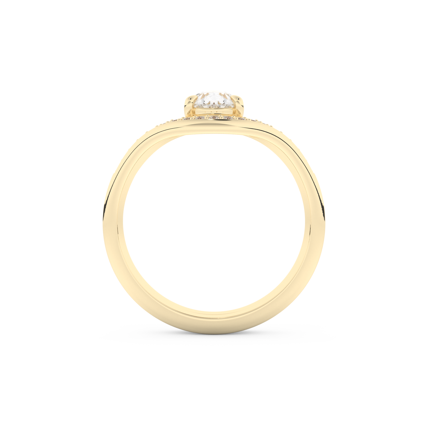 Pear Cut Moissanite Bridal Set with Solitaire Settings – 0.65 CT Center, 0.09 TCW Accents 11