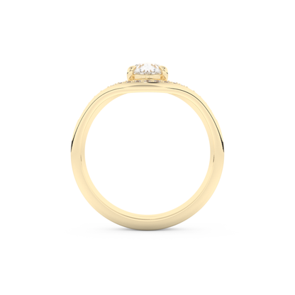 Pear Cut Moissanite Bridal Set with Solitaire Settings – 0.65 CT Center, 0.09 TCW Accents 11
