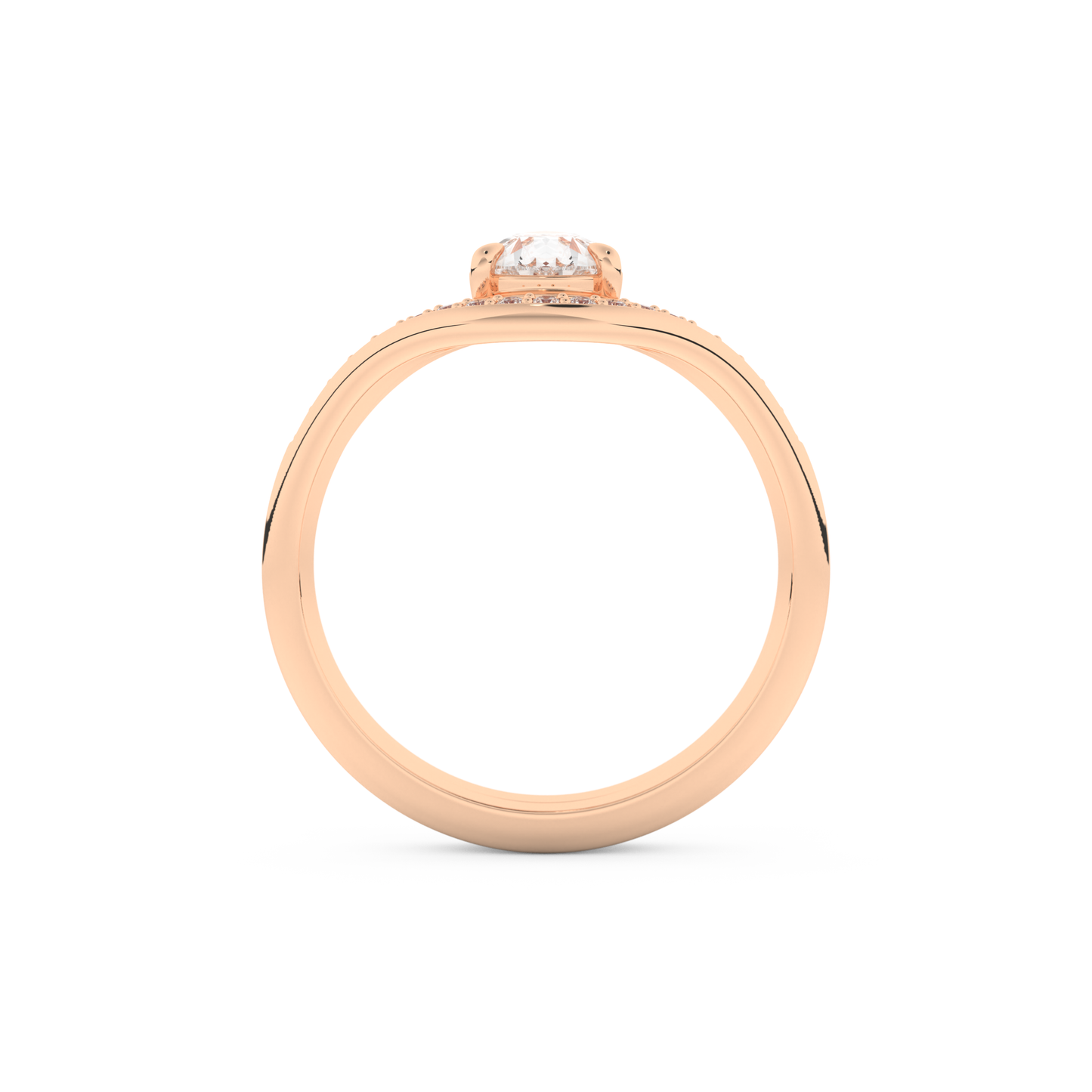 Pear Cut Moissanite Bridal Set with Solitaire Settings – 0.65 CT Center, 0.09 TCW Accents 17