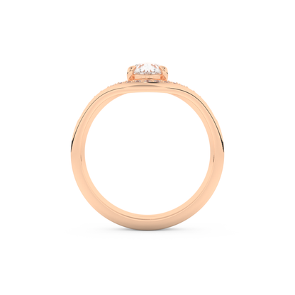 Pear Cut Moissanite Bridal Set with Solitaire Settings – 0.65 CT Center, 0.09 TCW Accents 17