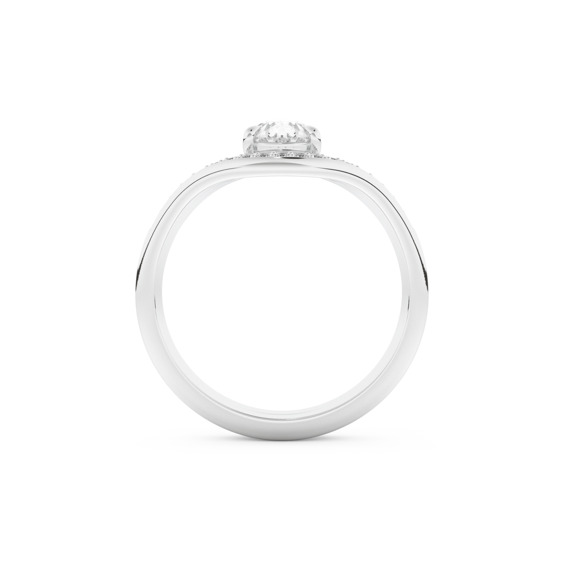 Pear Cut Moissanite Bridal Set with Solitaire Settings – 0.65 CT Center, 0.09 TCW Accents 5