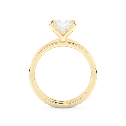 Pear Cut Moissanite Bridal Set with Solitaire Settings  – 1.99 CT Center, 0.01 TCW Accents 11