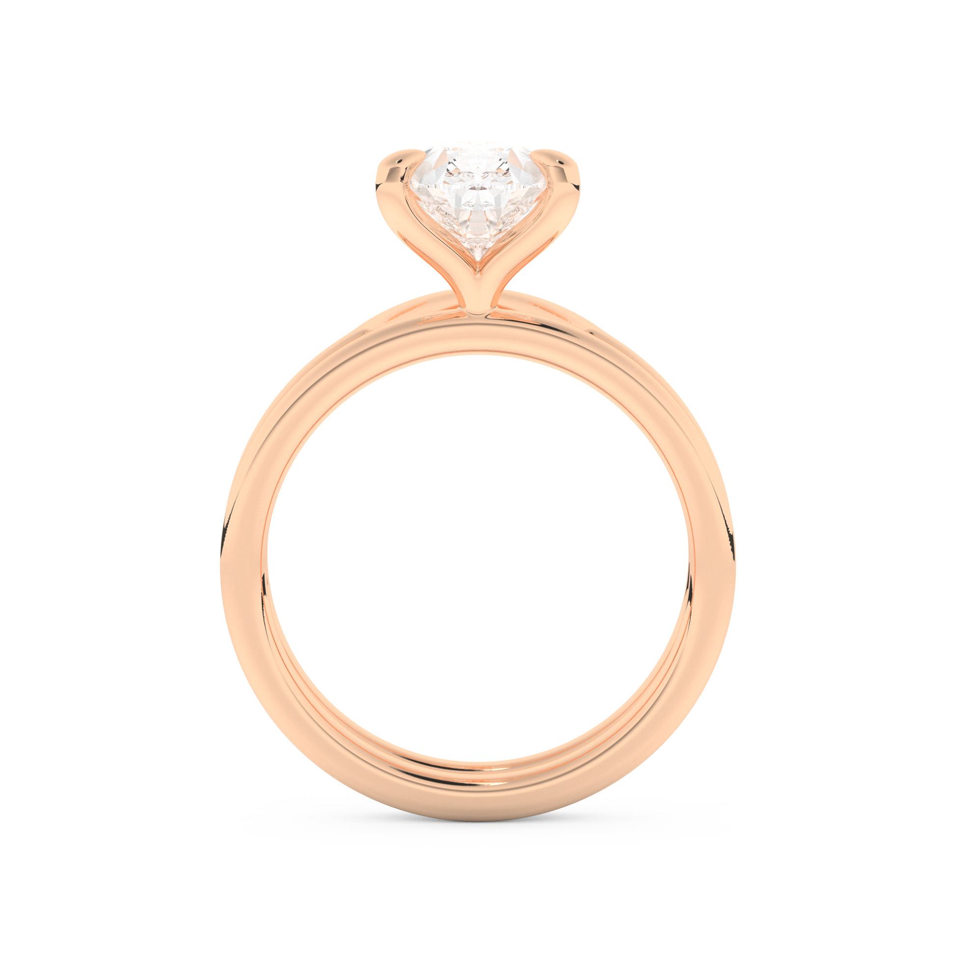 Pear Cut Moissanite Bridal Set with Solitaire Settings  – 1.99 CT Center, 0.01 TCW Accents 17