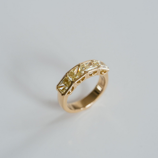 0.15 TCW Round Milgrain Lab Grown Diamond Wedding Band