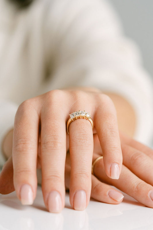 0.15 TCW Round Milgrain Lab Grown Diamond Wedding Band