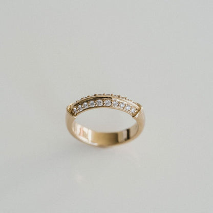 0.15 TCW Round Milgrain Lab Grown Diamond Wedding Band
