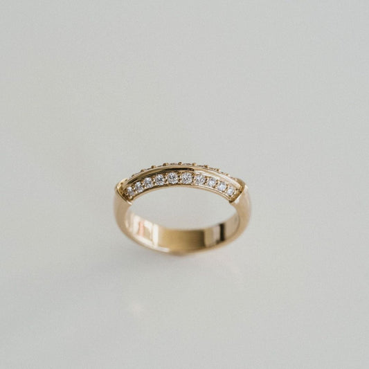 0.15 TCW Round Milgrain Lab Grown Diamond Wedding Band