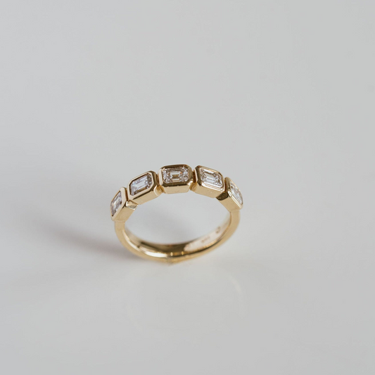 0.15 TCW Round Milgrain Lab Grown Diamond Wedding Band