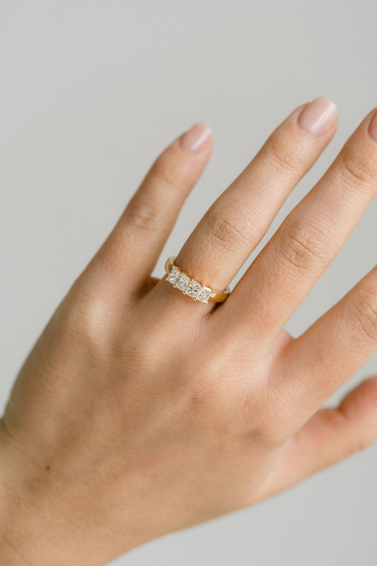 0.15 TCW Round Milgrain Lab Grown Diamond Wedding Band