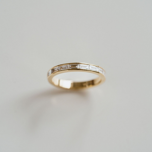 0.15 TCW Round Milgrain Lab Grown Diamond Wedding Band