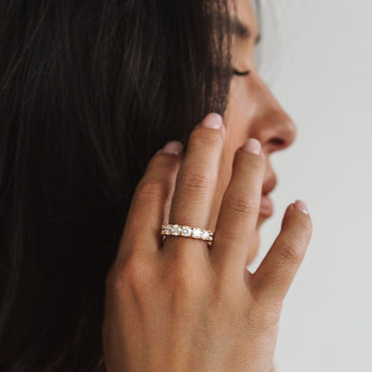 0.15 TCW Round Milgrain Lab Grown Diamond Wedding Band