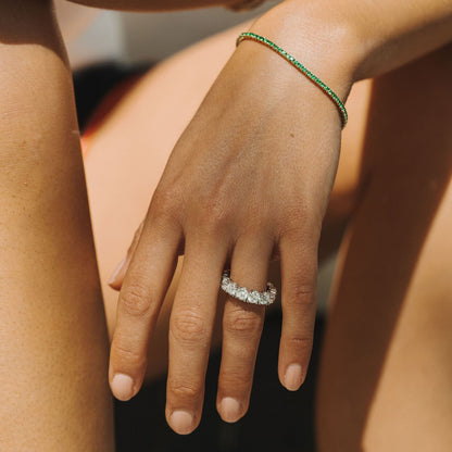 0.15 TCW Round Milgrain Lab Grown Diamond Wedding Band
