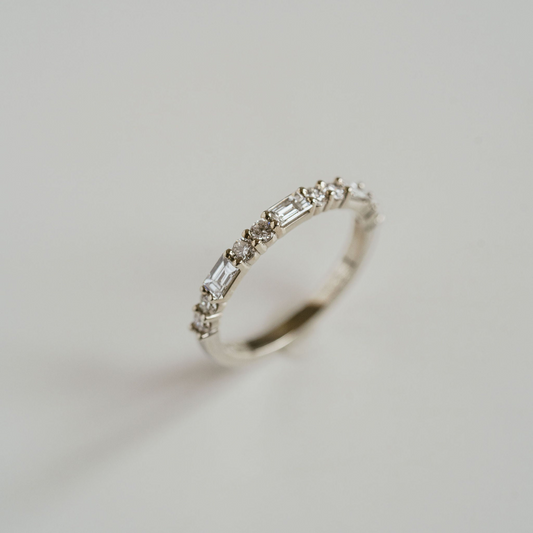 0.15 TCW Round Milgrain Lab Grown Diamond Wedding Band
