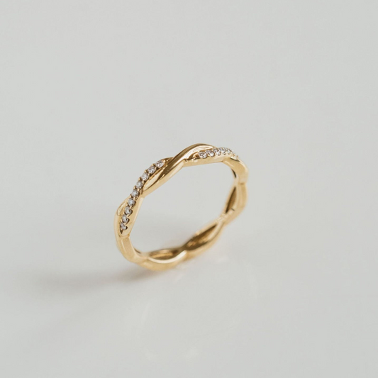 0.15 TCW Round Milgrain Lab Grown Diamond Wedding Band