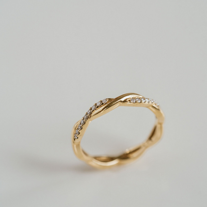 0.15 TCW Round Milgrain Lab Grown Diamond Wedding Band