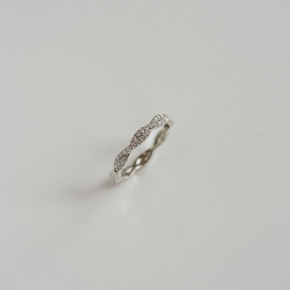 0.15 TCW Round Milgrain Lab Grown Diamond Wedding Band