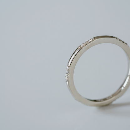 0.15 TCW Round Milgrain Lab Grown Diamond Wedding Band