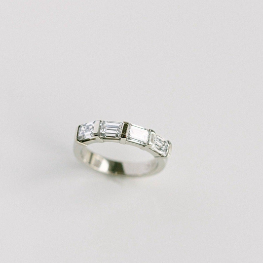 0.15 TCW Round Milgrain Lab Grown Diamond Wedding Band