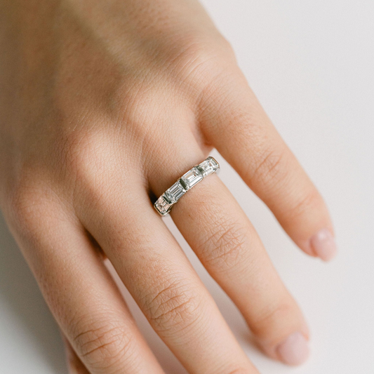 0.15 TCW Round Milgrain Lab Grown Diamond Wedding Band