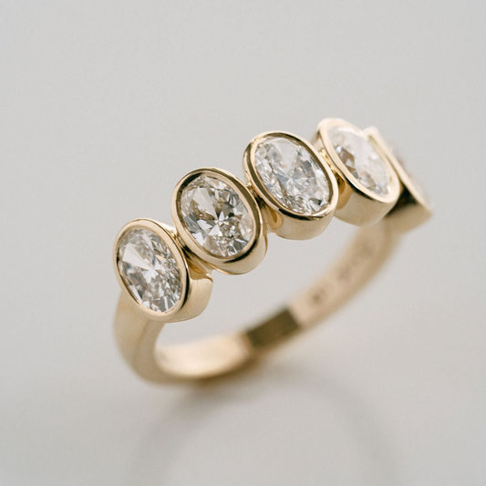 0.15 TCW Round Milgrain Lab Grown Diamond Wedding Band