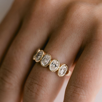 0.15 TCW Round Milgrain Lab Grown Diamond Wedding Band