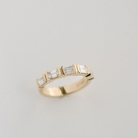 0.15 TCW Round Milgrain Lab Grown Diamond Wedding Band