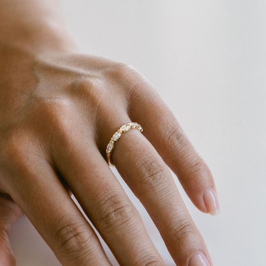 0.15 TCW Round Milgrain Lab Grown Diamond Wedding Band