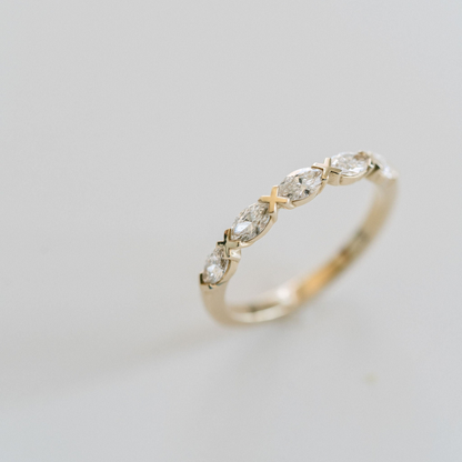 0.15 TCW Round Milgrain Lab Grown Diamond Wedding Band