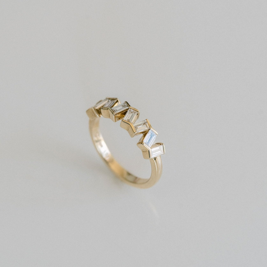 0.15 TCW Round Milgrain Lab Grown Diamond Wedding Band