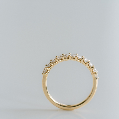 0.15 TCW Round Milgrain Lab Grown Diamond Wedding Band