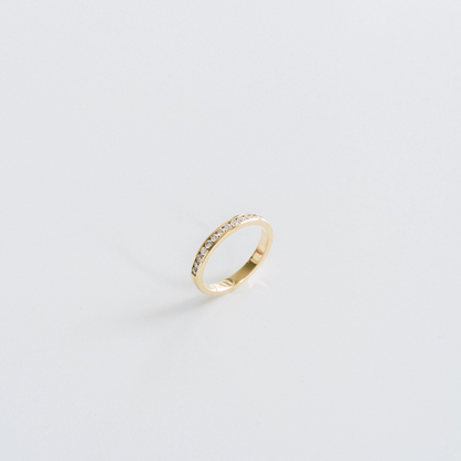 0.15 TCW Round Milgrain Lab Grown Diamond Wedding Band