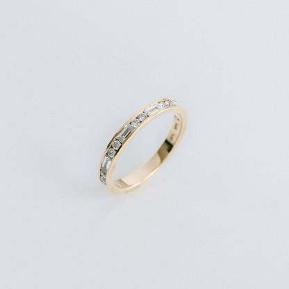 0.15 TCW Round Milgrain Lab Grown Diamond Wedding Band