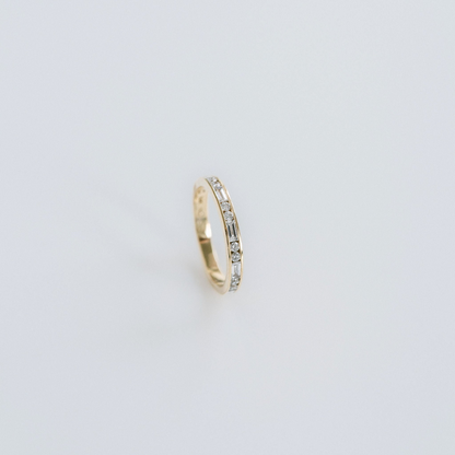 0.15 TCW Round Milgrain Lab Grown Diamond Wedding Band