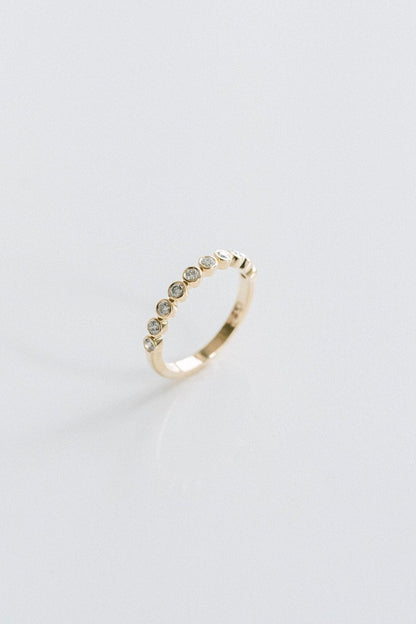 0.15 TCW Round Milgrain Lab Grown Diamond Wedding Band