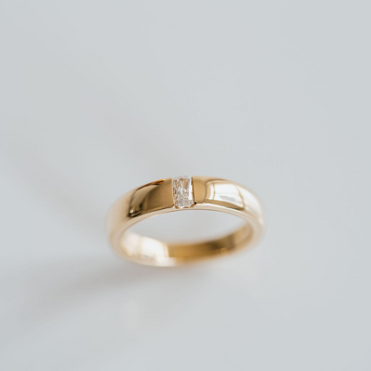 0.15 TCW Round Milgrain Lab Grown Diamond Wedding Band