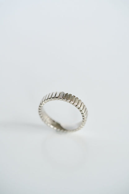 0.15 TCW Round Milgrain Lab Grown Diamond Wedding Band
