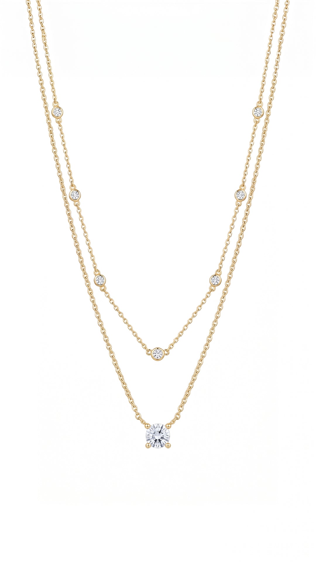1.185 TCW Marquise Lab Grown Diamond Cluster Necklace