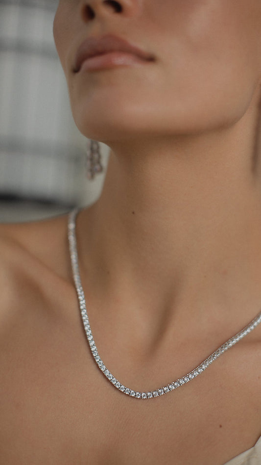 1.185 TCW Marquise Lab Grown Diamond Cluster Necklace