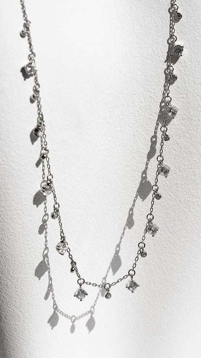 1.185 TCW Marquise Lab Grown Diamond Cluster Necklace