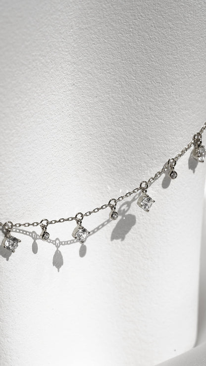 1.185 TCW Marquise Lab Grown Diamond Cluster Necklace