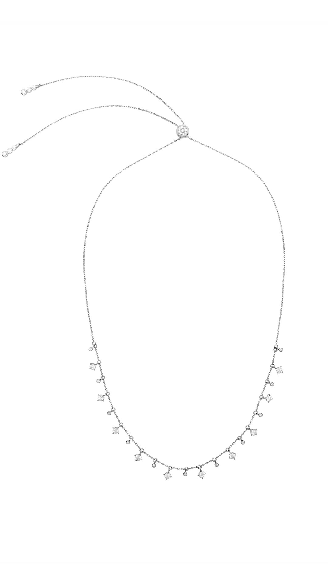 1.185 TCW Marquise Lab Grown Diamond Cluster Necklace